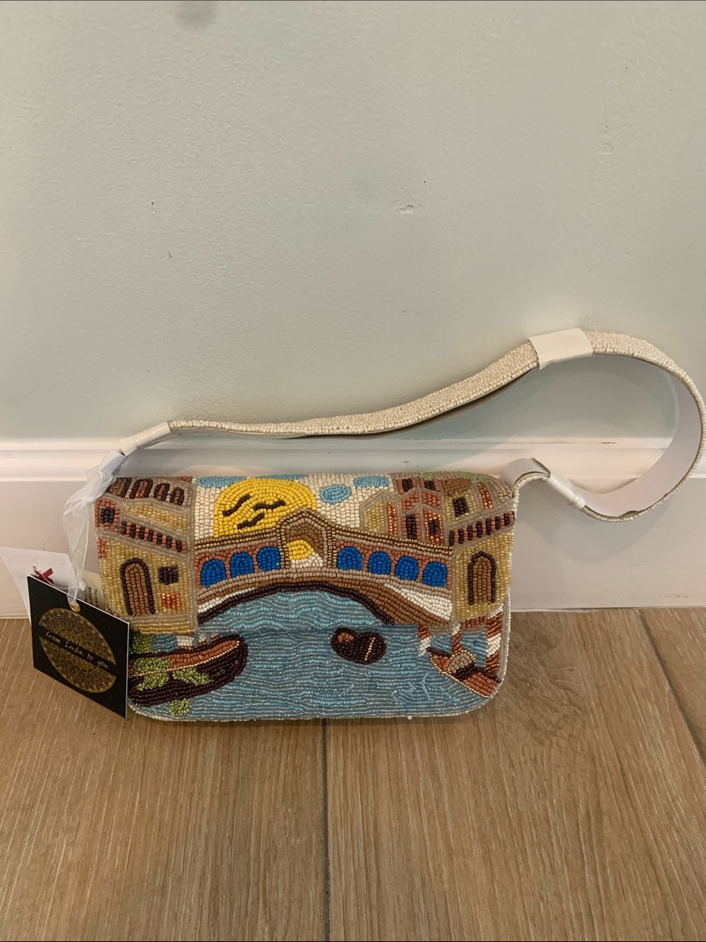 Viral Beaded Venice Canal Bag
